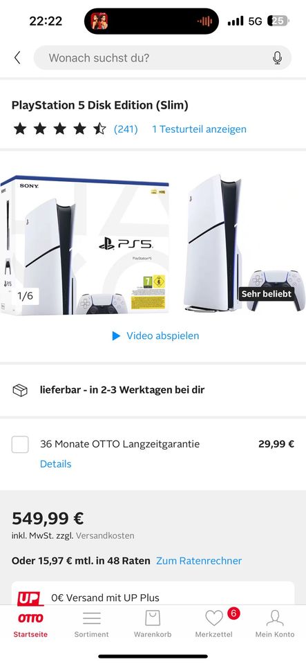 Ps5 Disk Edition + 1 Controller in Berlin