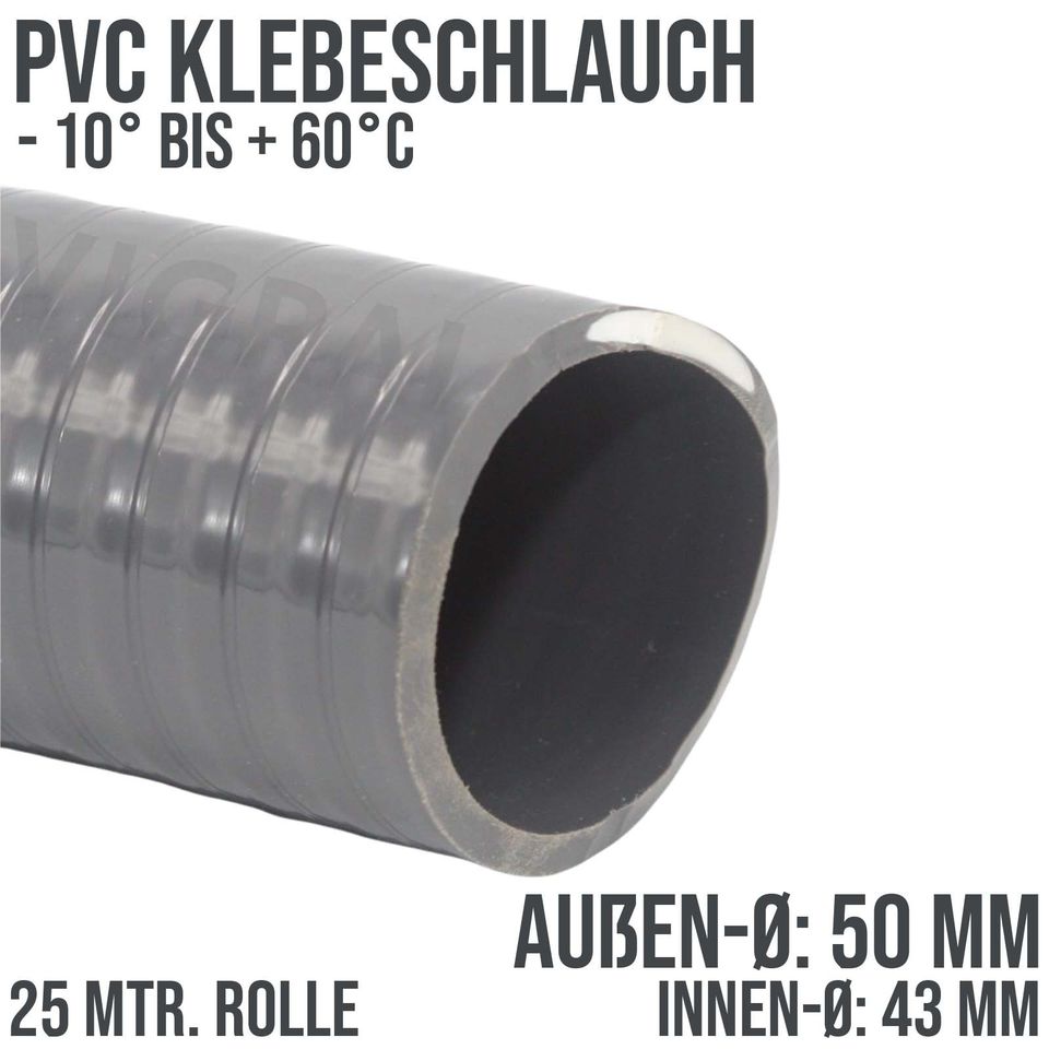 Klebe Flex Spiral Schwimmbad Pool Teich Schlauch PVC 50 mm - 25 m in  Nordrhein-Westfalen - Jüchen