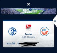 Biete Sitzer Schalke gg Rostock Block 78 Duisburg - Duisburg-Mitte Vorschau