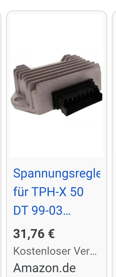 Spannungsregler Piaggio Tph 50 in Duisburg