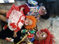 3x hochwertige Künstler Puppe Clown Setpreis Bayern - Heilsbronn Vorschau