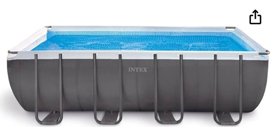 Intex Frame Pool 579x273x132 cm mit allem Zubehör/Salzelektrolyse in Karlstein