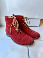 Schnürstiefeletten Wildleder Rot Deerberg Niedersachsen - Peine Vorschau