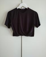 Drapiertes Croptop - schwarz - Gr. M/38 Bayern - Schweinfurt Vorschau