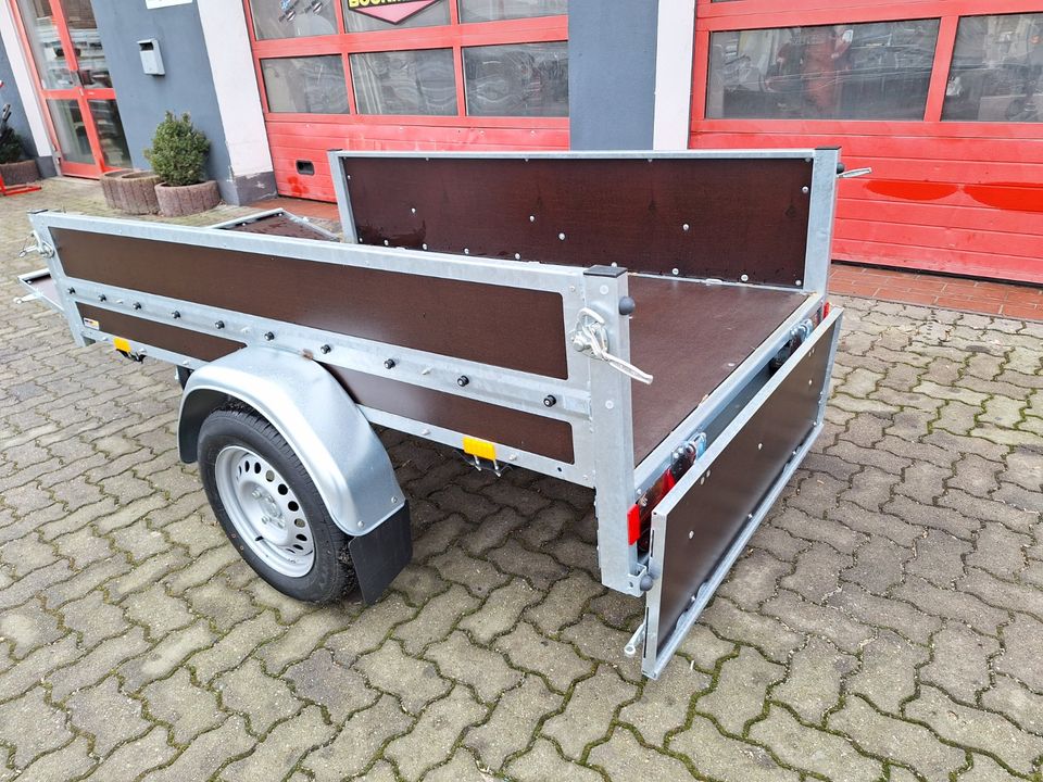 Tieflader STEMA Pkw-Anhänger 750 Kg Holzanhänger Aktion 2x1,15 m in Lutherstadt Wittenberg