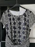 Elegance, elegantes Kleid, schwarz/weiß, Seide, Gr. L Bayern - Thyrnau Vorschau