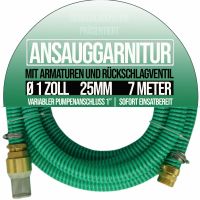 7m Ansauggarnitur Sauggarnitur Saugschlauchgarnitur 1" 25mm grün Nordrhein-Westfalen - Jüchen Vorschau