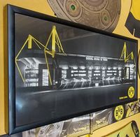 Borussia Dortmund Stadionbild Signal Iduna Park beleutet original Nordrhein-Westfalen - Lünen Vorschau