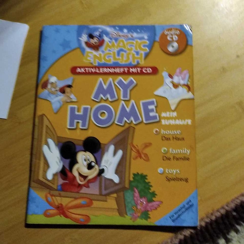 Disney´s magic Englisch Aktiv-Lernheft mit CD My Home Buch mit CD in Plate