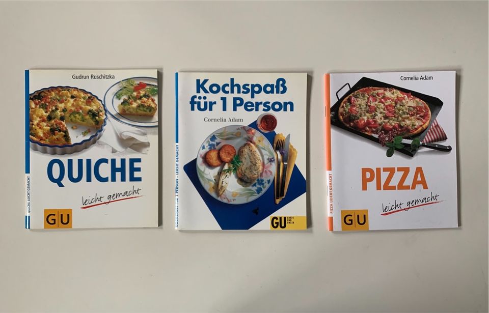 Kochbücher „Quiche, Pizza und Kochspaß“ in Stuttgart