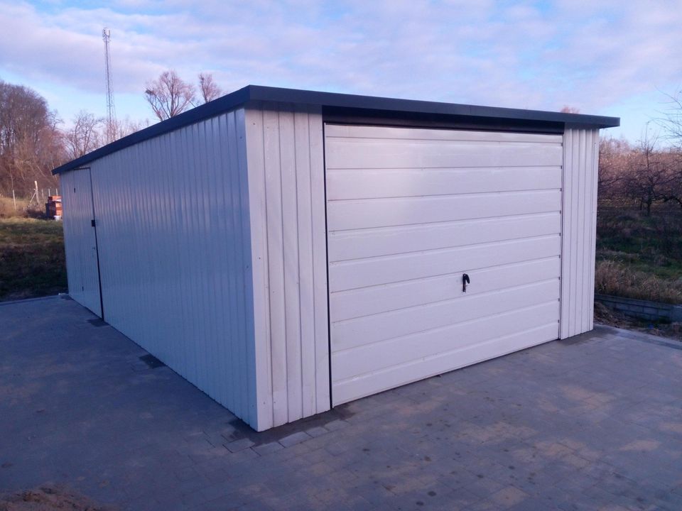 Metallgarage Auto Blechgarage Stahlgarage Fertiggarage PL 4,5x6 in Moosbach b. Vohenstrauß