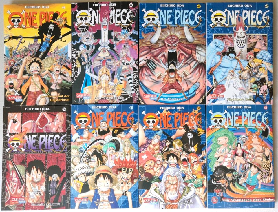One Piece Manga Band 46 bis 53 in Emstek