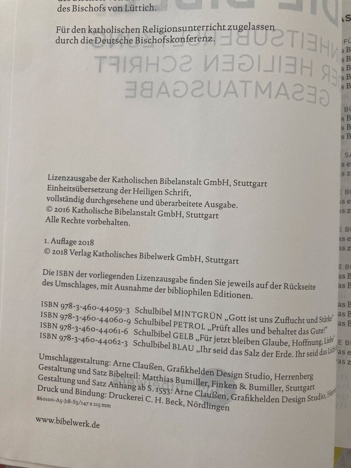 Die Bibel Einheitsübersetzung Hardcover in Stuttgart