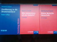 Dramenanalyse, Gedichtinterpretation, Veraschule, utb/metzler Essen - Rüttenscheid Vorschau