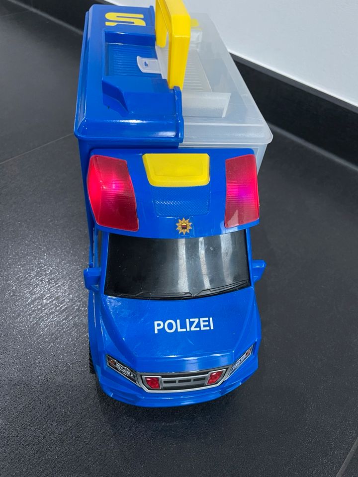 Dickie Toys Polizeiauto zum schieben Licht + Sound Transportbox in Bottrop