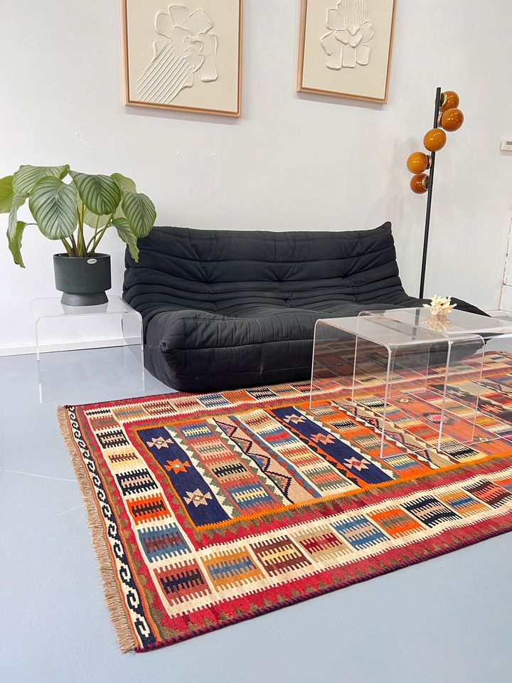 Perserteppich Orientteppich Kelim Schurwolle Persisch Carpet in Hamburg