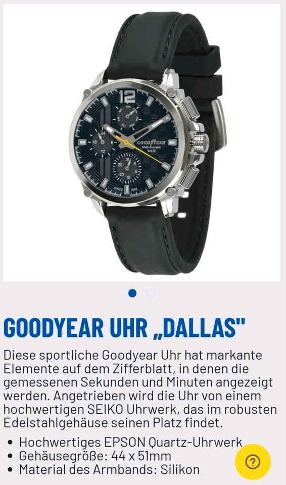 Herren Armbanduhr GOODYEAR WATCH "Dallas" in Wöllstadt