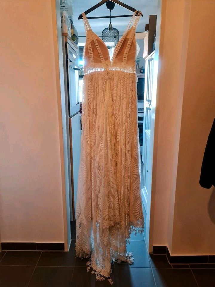 Malee Calee Brautkleid Hochzeitskleid Boho Vintag Spitze Schleppe in Köln