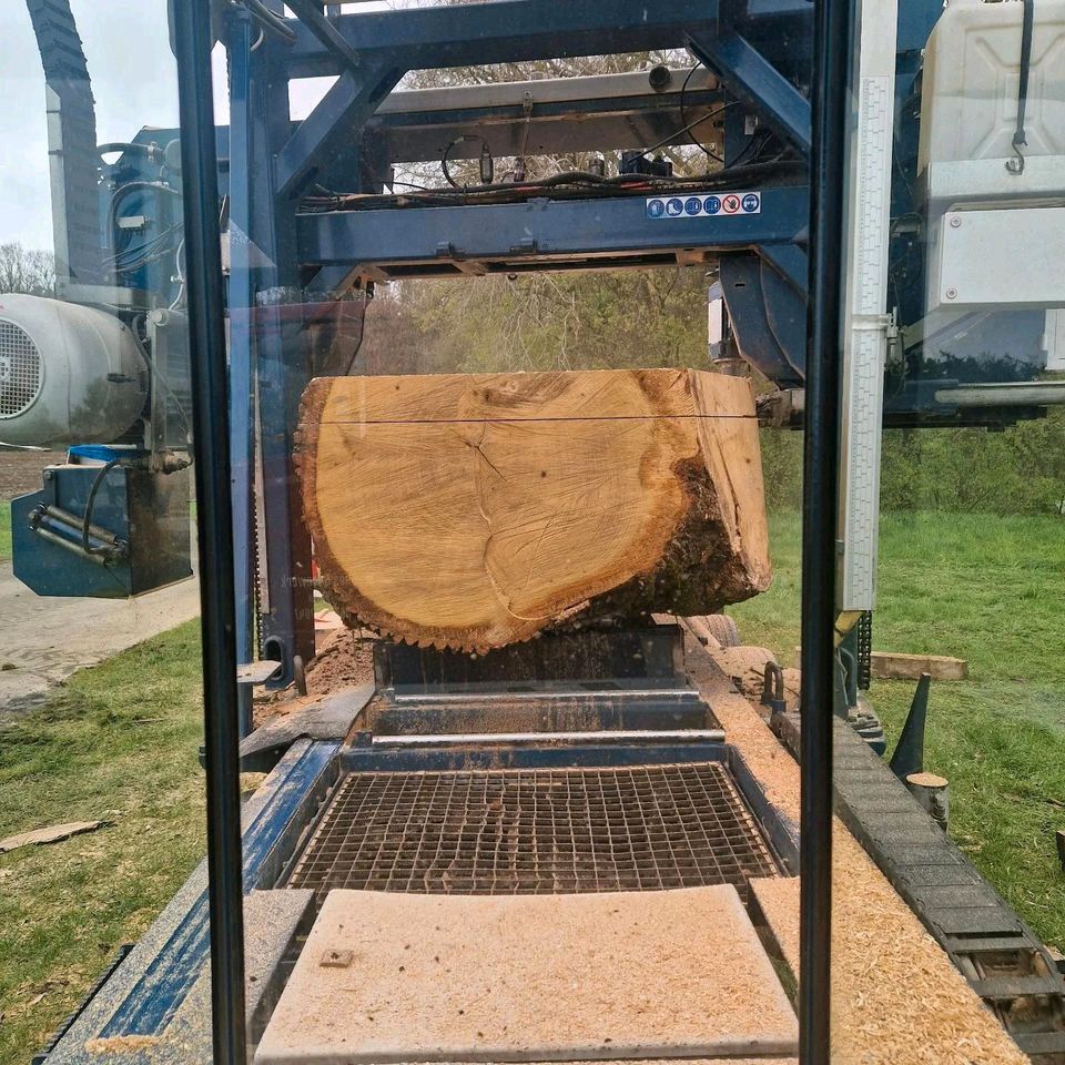 Mobiles Sägewerk, Lohnschnitt, Bauholz, Fachwerk,  Latten in Glandorf