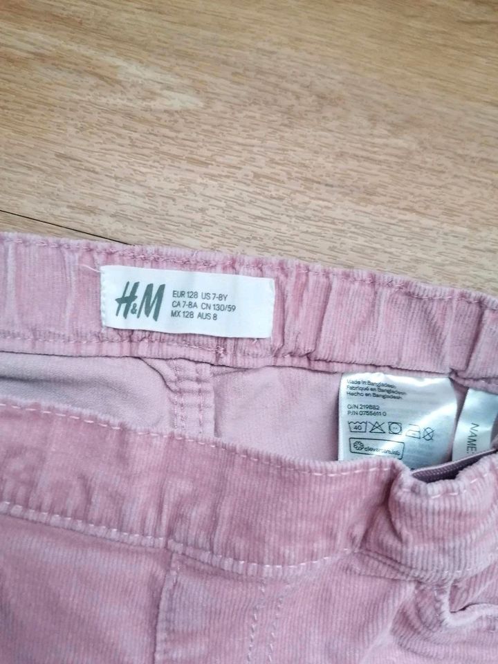 Mädchen, Cord Jeans, Jeggins C&a, 128, altrosa in Oberkochen