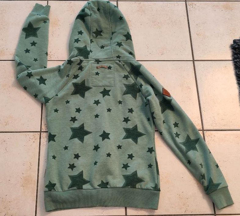 Naketano Sweat-jacke Jacke Weste S 34 36 grün Salbei Petrol Khaki in Voerde (Niederrhein)