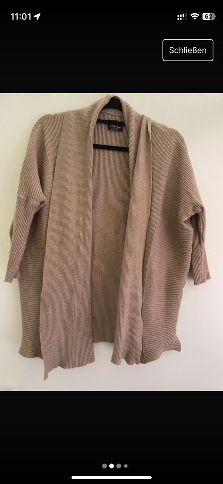 Zara Knit Cardigan Braun Gr. s in Schmelz