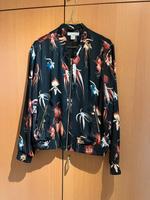 H&M Blouson Satin Schwarz Gold neuwertig Gr. 42 XL ❤️ Düsseldorf - Unterrath Vorschau