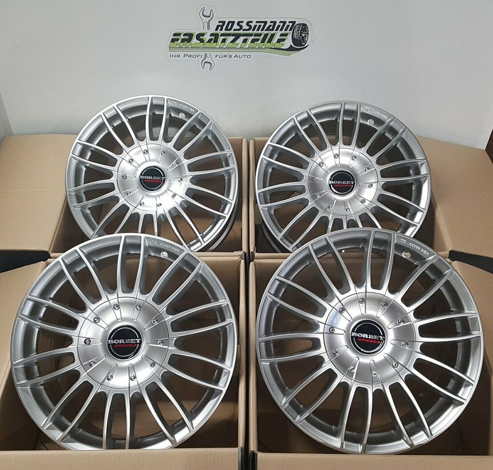 4x NEUE Borbet CW3 Felgen 17Zoll 7.5x17 ET55 5x120 VW Bus T5 T6 in Krostitz