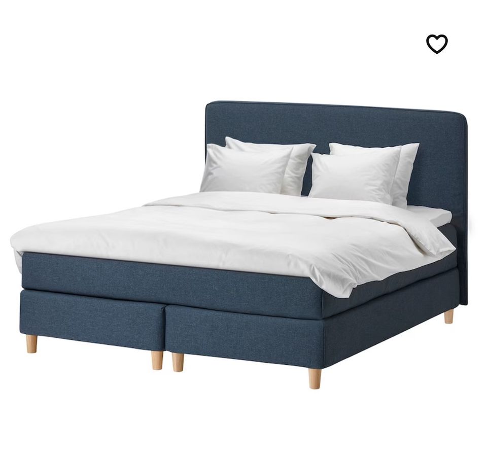 Ikea Dunvik Boxspringbett Bezug in Blau grün/türkis 180 x 200 in St. Leon-Rot