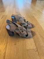 Hallhuber Sandalette | Wildleder Pantolette Braun | Gr. 38 Nordrhein-Westfalen - Pulheim Vorschau