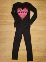 Longsleeve Leggins schwarz pink Mädchen Set Gr 122 Bayern - Erlangen Vorschau