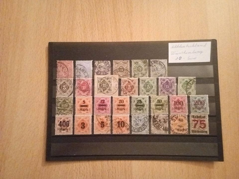 Briefmarken Württemberg in Hagen