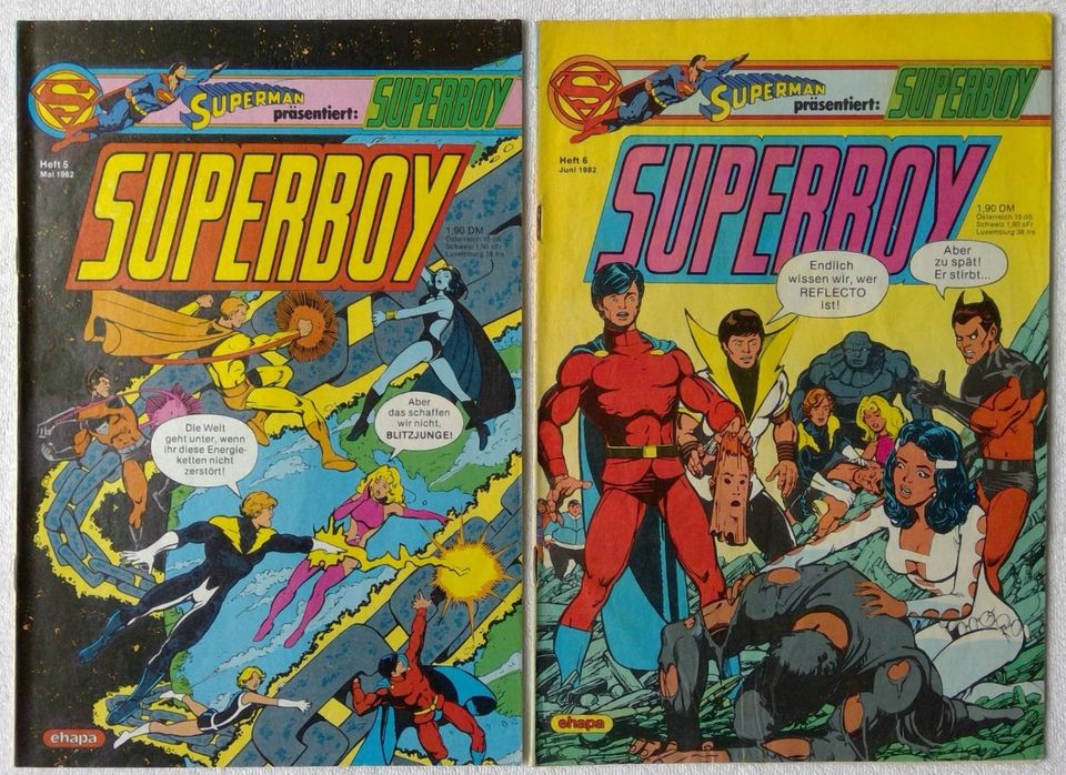 Superman präsentiert: Superboy 2, 3, 5-11, 13 (ehapa 1982) in Donauwörth