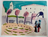 Gouache von Gerhard Thelen.1920-1997 in Oldenburg Niedersachsen - Oldenburg Vorschau