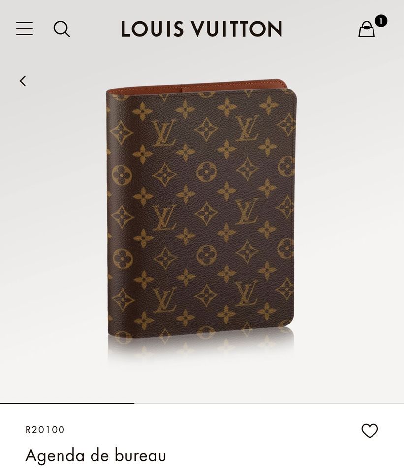 Agenda de bureau Louis Vuitton neu original mit Rechnung in Ratingen