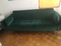 Samt Couch in dunkelgrün 2,20m Bayern - Karlsfeld Vorschau