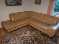 Sofa Couch Sessel Ecksofa Echtleder beige Wohnzimmer Nordrhein-Westfalen - Bad Driburg Vorschau