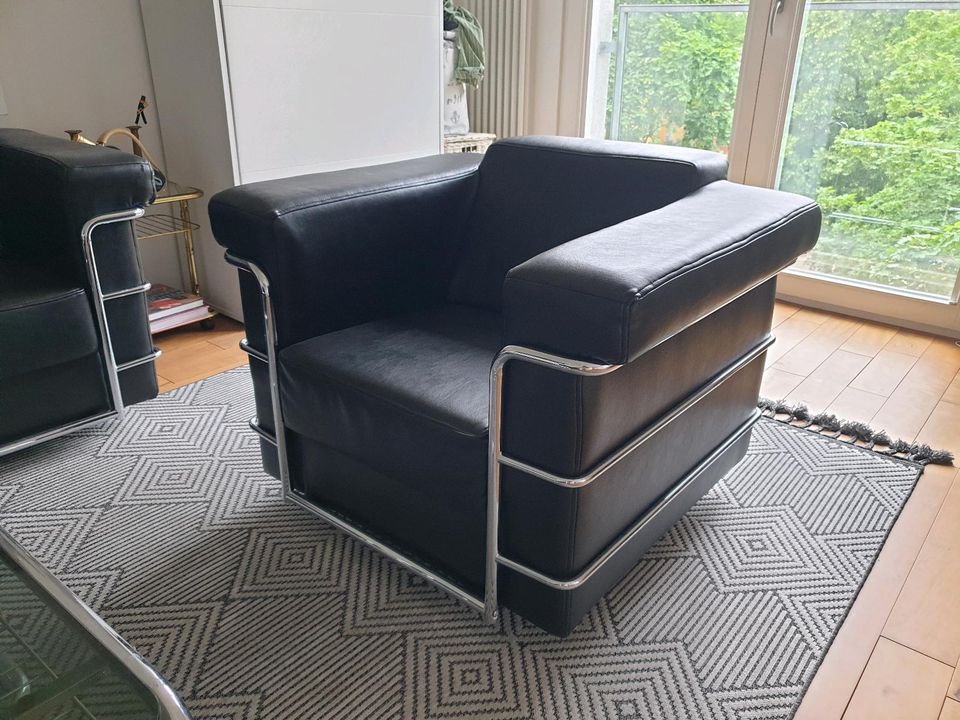 Im Stil von Le Corbusier: 3er Set Sofas, Couch Designer Sessel in Berlin