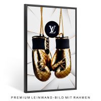 Louis Vuitton Goldene Boxhandschuhe ,Wandbild Leinwand mit Rahmen Stuttgart - Stuttgart-Ost Vorschau