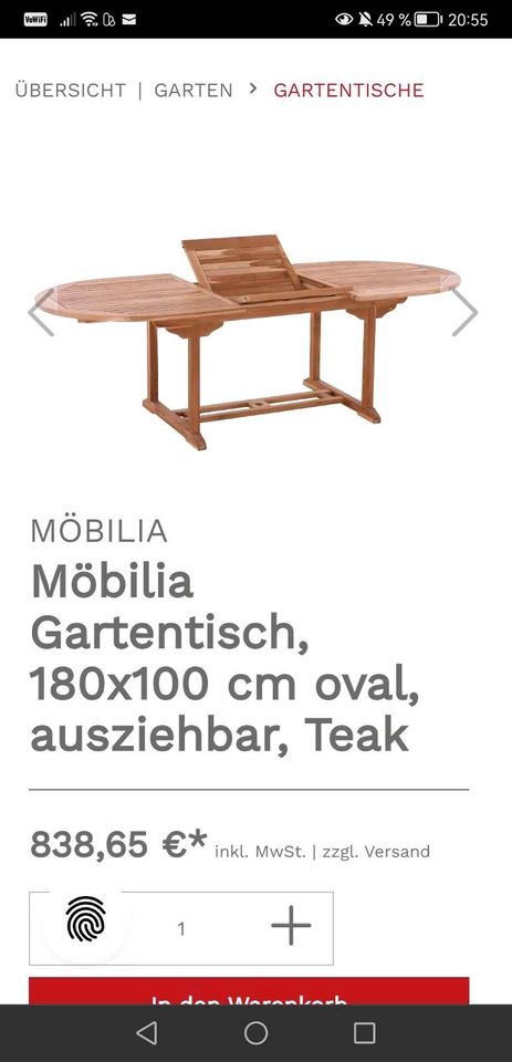 Gartentisch 6  Stühle Holz Royal Teak in Castrop-Rauxel