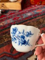 Kaffeetasse Meißen blaue Blume Goldrand Hessen - Kronberg im Taunus Vorschau