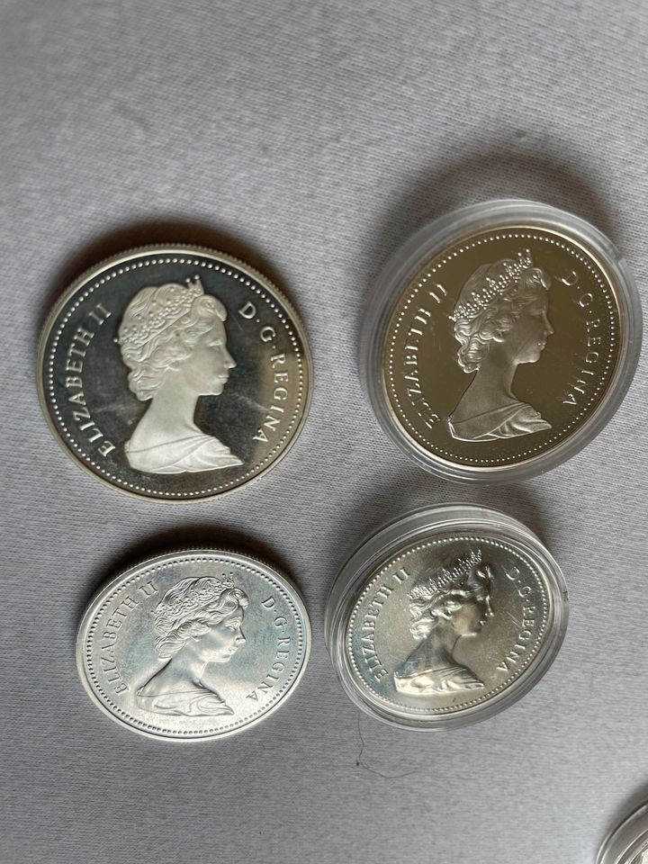 Silbermünzen 1 Dollar Kanada in Fürstenfeldbruck