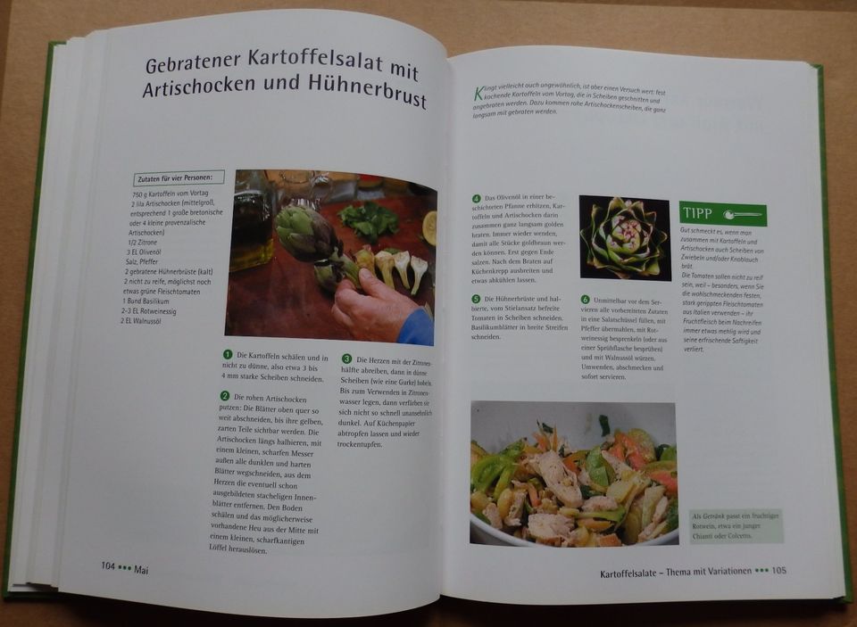 "Kochen nach Jahreszeiten", Kochbuch, WDR "Essen und Trinken" in Dresden