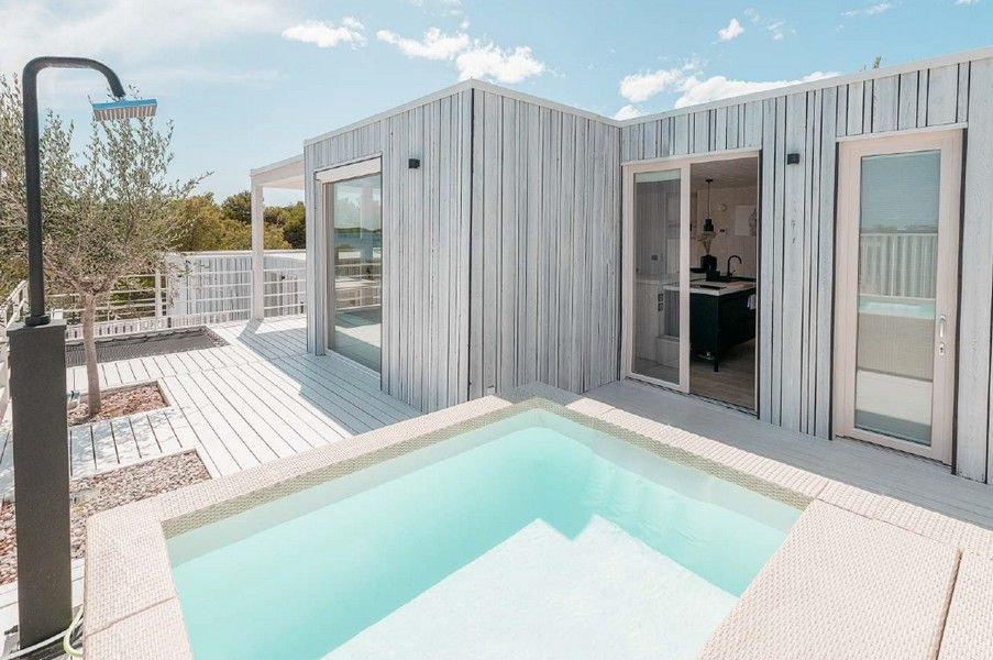 Kroatien, Insel Pag: Moderne und umweltfreundliche Mobilehomes mit Mini-Pool (teilweise) am Meer / Strand - Immobilie H2898 in Rosenheim