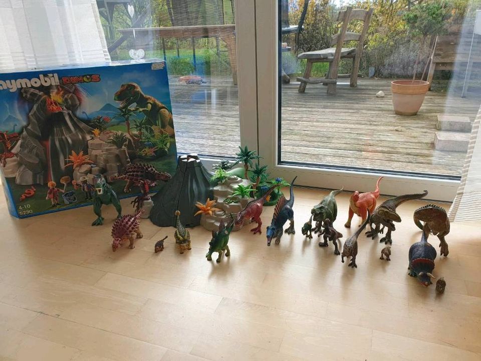 Dinosaurer Sammlung riesig: Schleich, Tiptoi, Playmobil + Vulkan in Waltenhofen