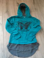 Hoodie mit Bluse Schmetterling 146/152 Yigga türkis Niedersachsen - Ilsede Vorschau