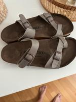 Sandalen grau/ samt / Schimmer / ähnlich wie Birkenstock Düsseldorf - Rath Vorschau