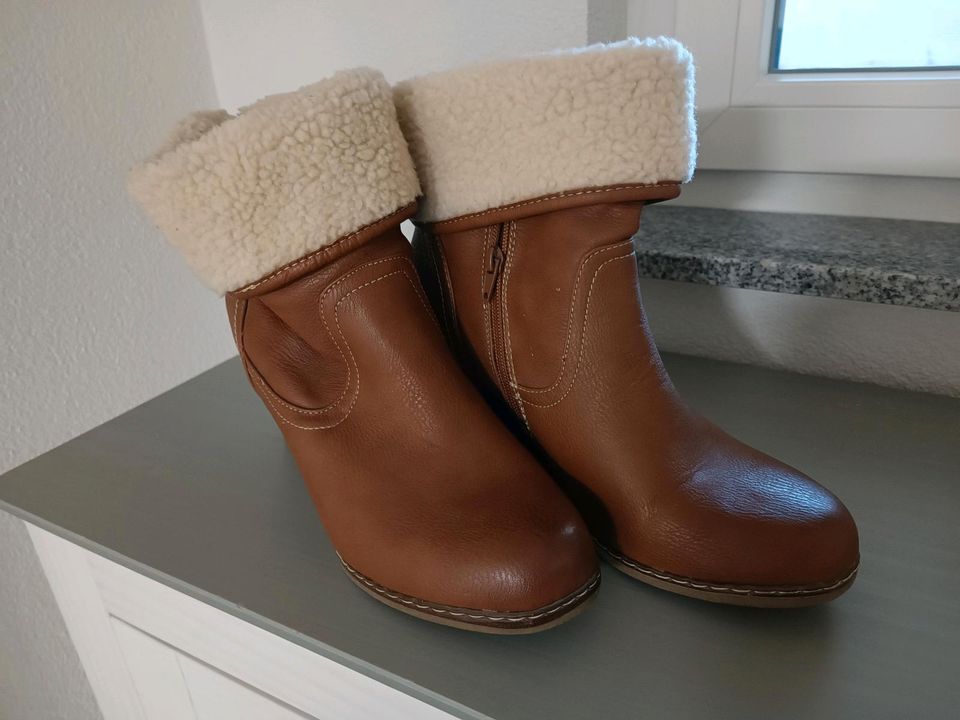 Stiefeletten, keilabsatz Stiefel, Stiefel Größe 42 in Schwendi