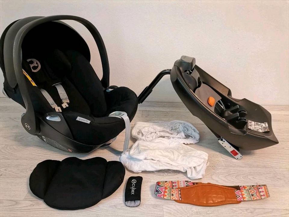 Cybex Claud Q & Base Babyschale m. Liegefunktion in München