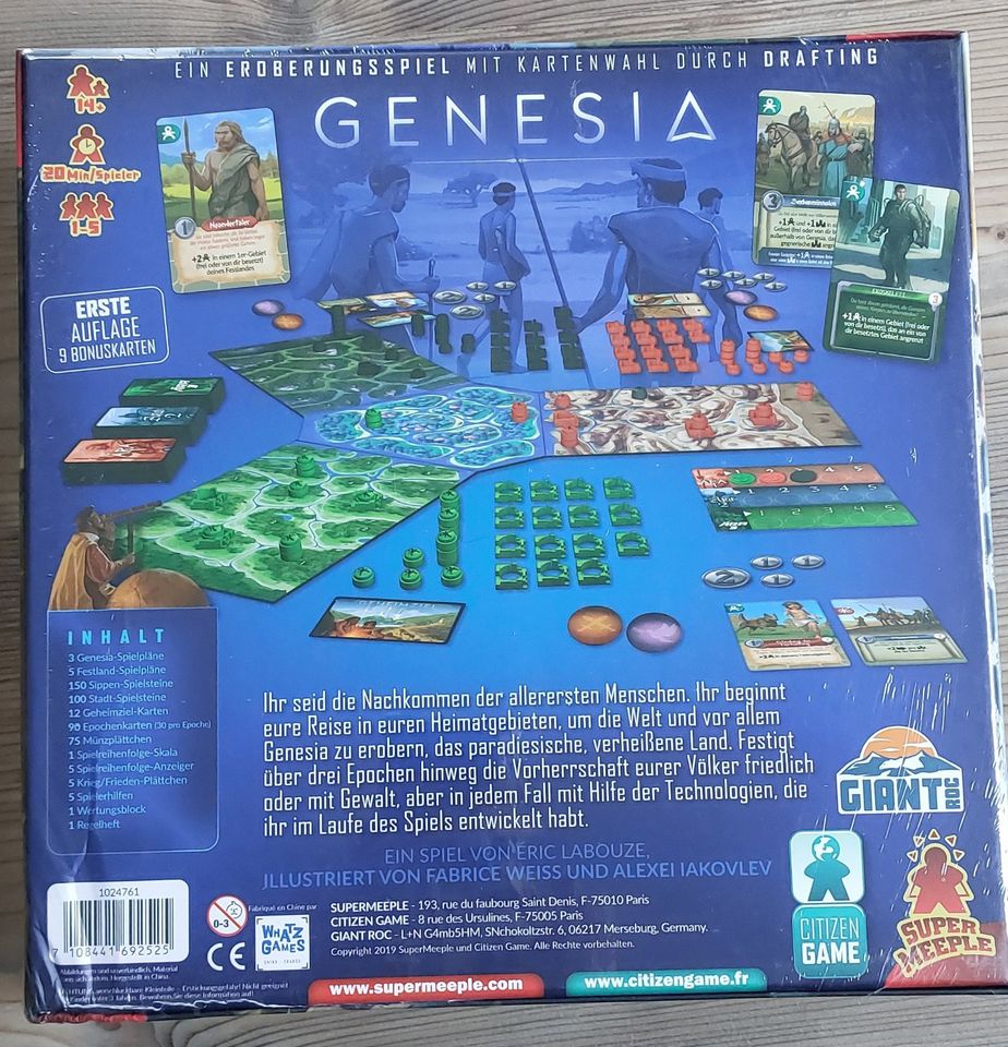 Genesia Brettspiel, deutsch, neu + OVP, Giant Roc in Kammeltal